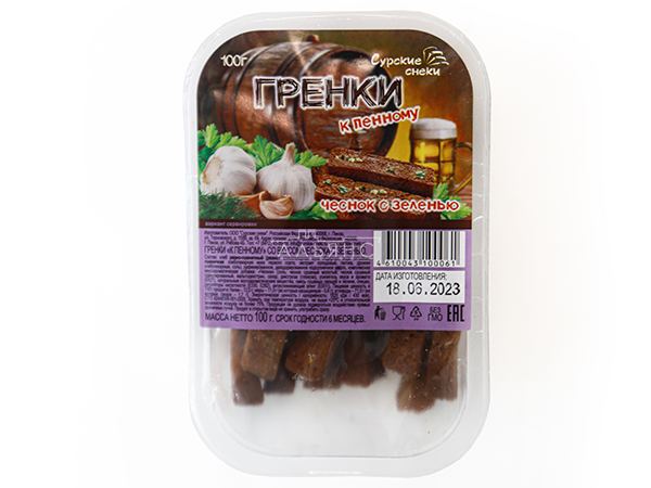 Сурские гренки Чеснок с зеленью (100 гр) в Йошкар-Оле