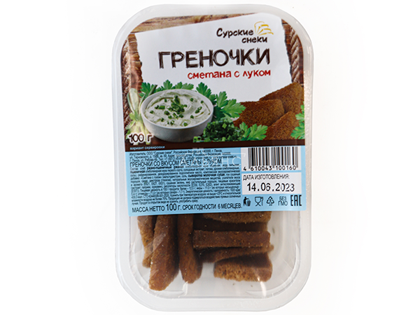 Сурские гренки Сметана с луком (100 гр) в Йошкар-Оле