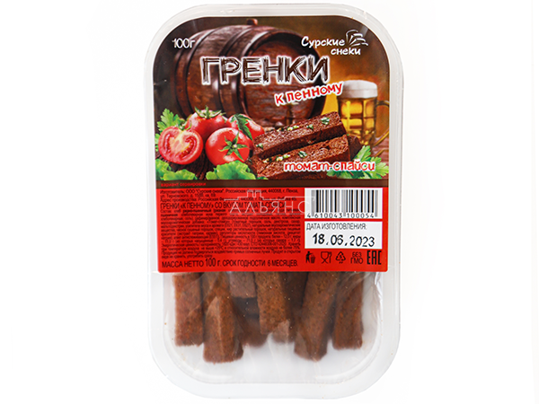 Сурские гренки Томат спайси (100 гр) в Йошкар-Оле