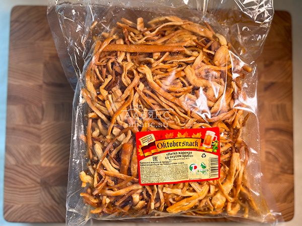 Нитка ЖАРЕНАЯ "Краб" Oktobtersnak 1 кг (сырный продукт) в Йошкар-Оле