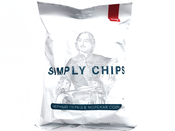 Картофельные чипсы "Simple chips" Морская соль и черный перец 80 гр. в Йошкар-Оле